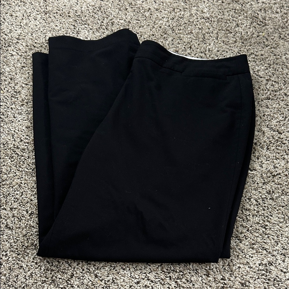 Liz Claiborne Black Straight Leg Pants